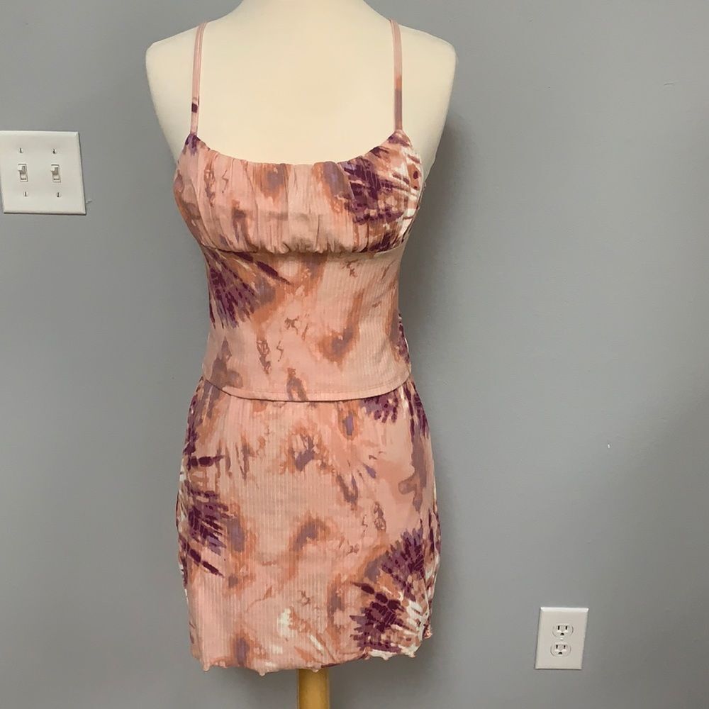 Tie Dye Cami‎ & Skirt Set XS Small Med L XL New